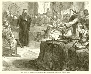 Le Procès de John Wycliffe au Monastère des Blackfriars, Londres, 1382
