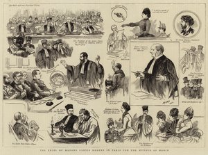 Le procès de Madame Clovis Hugues à Paris pour le meurtre de Morin