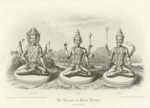 La Trimurti ou Trinité hindoue - English School