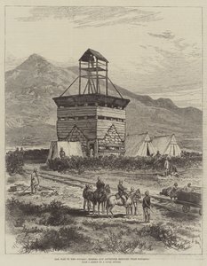 La guerre au Soudan, Zereba et redoute avancée près de Souakim (gravure)