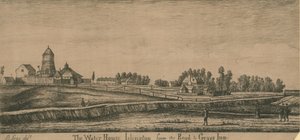 La Water House, Islington, depuis la route vers Grays Inn - English School