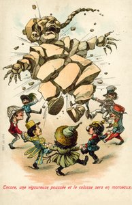 Les Puissances occidentales déchirant la Chine - English School