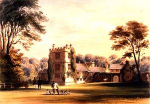 La tour ouest, maison Cotehele, c.1830-40