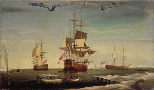 La Flotte baleinière de Sir Samuel Standidge, École de peinture de Hull - English School