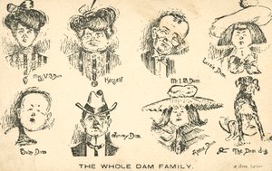 La famille Dam au complet (lithographie)
