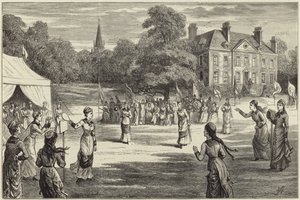 Le jeu national ancien de stoolball - English School