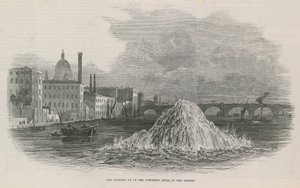 Le dynamitage du banc de béton dans la Tamise - English School