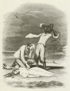 Le corps de Virginia trouvé dans le sable - English School