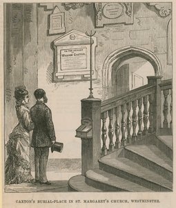 Le lieu de sépulture de William Caxton - English School