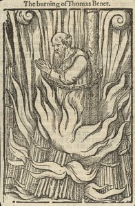 Le bûcher de Thomas Benet (gravure)