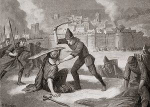 La ville de Sardes capturée par les Cimmériens au VIIe siècle av. J.-C., de l