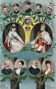 Le couronnement du roi George V et de la reine Mary - English School
