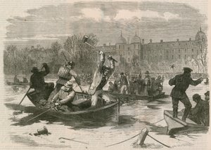 La catastrophe sur la glace à Regents Park ; Dragage du lac pour les morts - English School