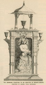 La fontaine à boire à ériger à Regent Circus - English School