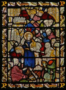 La fenêtre est représentant Sainte Élisabeth de Hongrie