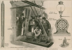 La lumière électrique - croquis de l