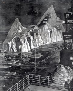 Le célèbre iceberg vu par J. Scarrott à bord du Titanic, 1912