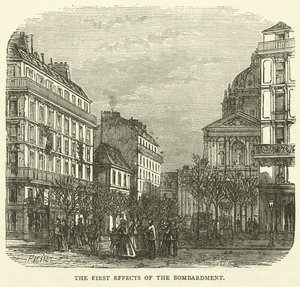 Les premiers effets du bombardement, novembre 1870