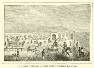 Le premier terminus du Great Western Railway - English School