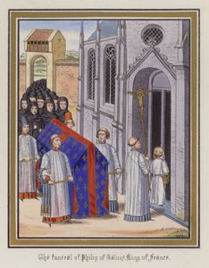 Les funérailles de Philippe de Valois, roi de France