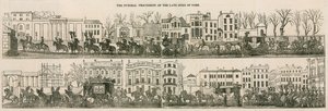Le cortège funèbre du défunt duc d