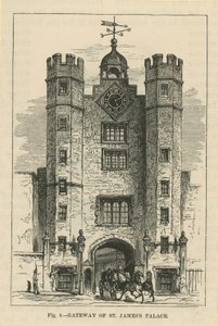 La porte du palais de St James - English School
