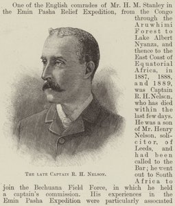 Le défunt capitaine R H Nelson (gravure) - English School