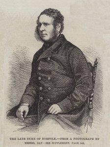 Le défunt Duc de Norfolk (gravure)