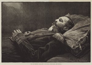 Le défunt empereur Alexandre II de Russie après la mort - English School