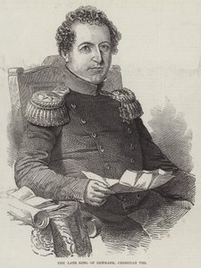 Feu le roi de Danemark, Christian VIII (gravure) - English School