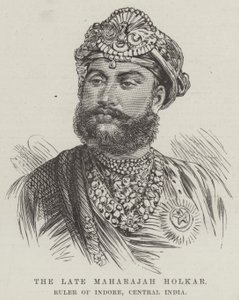 Feu le Maharajah Holkar, souverain d