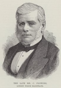 Le défunt M. C Flowers, magistrat de la police de Londres (gravure)
