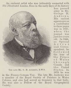 Le défunt M. G H Andrews, RWS