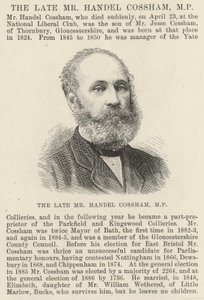 Le défunt M. Handel Cossham, MP - English School
