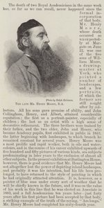 Feu M. Henry Moore, RA (gravure)