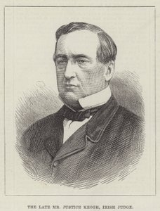 Feu M. Justice Keogh, juge irlandais (gravure)