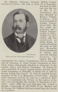 Feu Sir Chaloner Alabaster (lithographie)