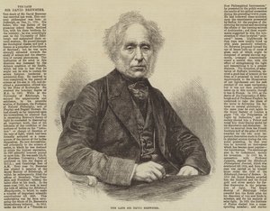 Feu Sir David Brewster (gravure) - English School