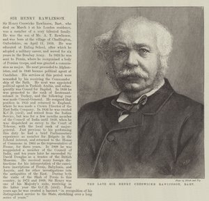 Feu Sir Henry Creswicke Rawlinson, Baronet (gravure)