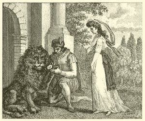 Le lion amoureux (gravure) - English School