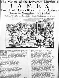 La manière du meurtre barbare de James, feu Lord Archevêque de St. Andrews, Primat et Métropolitain de toute l