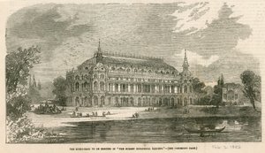 La salle de musique à ériger dans les Surrey Zoological Gardens - English School