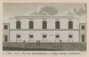 La nouvelle synagogue juive à Dukes Street, Londres - English School