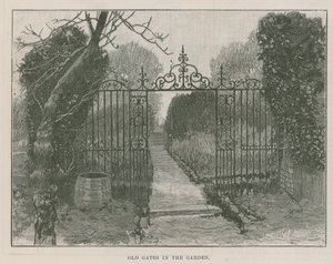 Le nouveau parc public à Highgate : anciennes portes dans le jardin