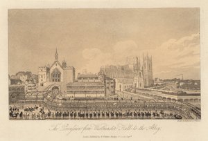 La procession de Westminster Hall à l