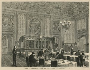 La salle de rafraîchissement à la Chambre des communes - English School