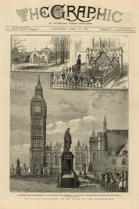 Le deuxième anniversaire de la mort de Lord Beaconsfield - English School