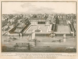 La façade sud de Somerset House avec ses vastes jardins - English School