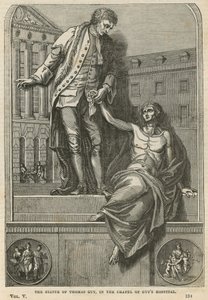 La statue de Thomas Guy dans la chapelle de l