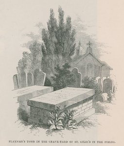 Tombe de John Flaxman dans le cimetière de St Giles in the Fields